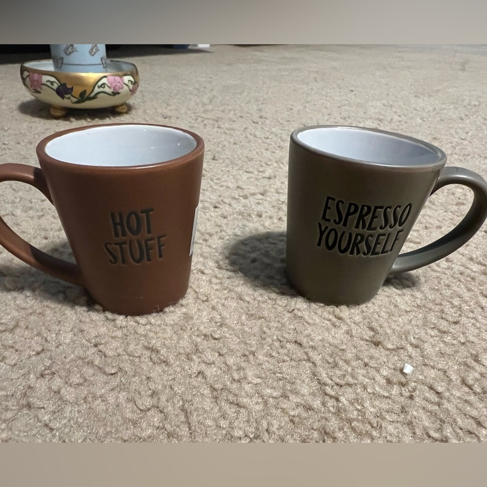 Set of two espresso shot glasses